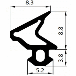 tarpinė "deceuninck" (universali)